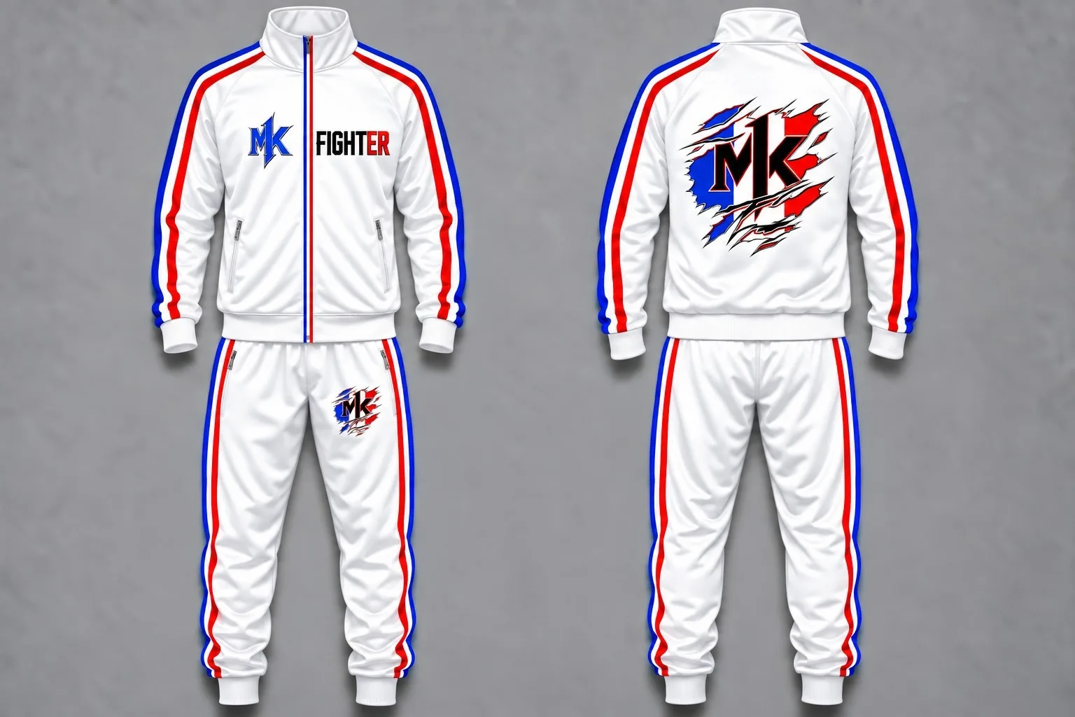Survêtement MK Fighter blanc